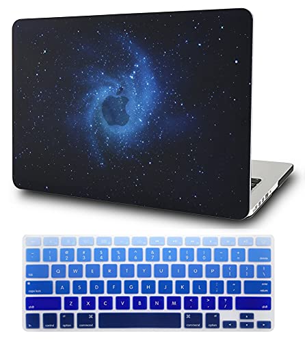 KECC Compatible with MacBook Air 13 inch Case 2018-2021 Release A1932 Retina Display + Touch ID Plastic Hard Shell + Keyboard Cover (Blue)