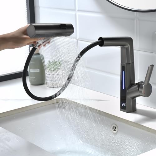 Robinet cascade pour salle de bain moderne or brossé qui transforme votre routine matinale
