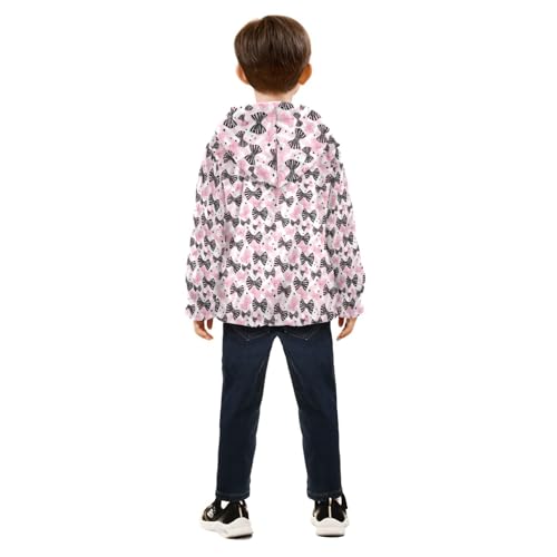 Bows Stars#3 Boys Fleece Coat,Children's Zip-Up Hoodie Jacket,Baby Warm Fashion Outerwear 3-10T,A1132644
