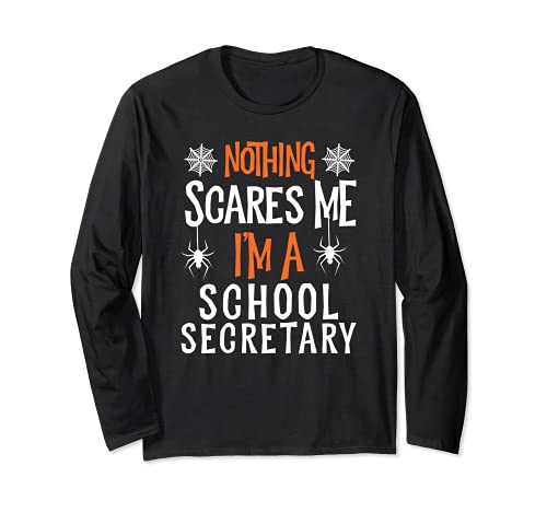 Halloween non mi spaventa, sono segretario scolastico Maglia a Manica