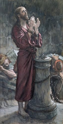 Affiche Jésus en prison par Jacques impression sur toile déco bureau 60x90cm