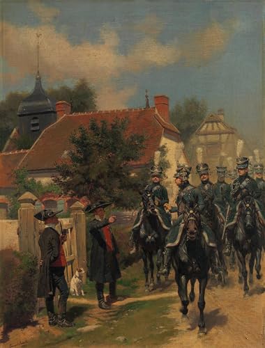 Impression d'art Gendarmes Edouard Detaille sur Toile Premium de Format 60x90