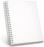 Large A4 Graph Paper Notebook (8.3" x 11.5") – Spiral Wirebound, 5mm Grid (Quad Ruled) – 80 Sheets / 160 Pages, Lay-Flat 180° – For Math, Engineering, Drafting, Charts & Project Notes