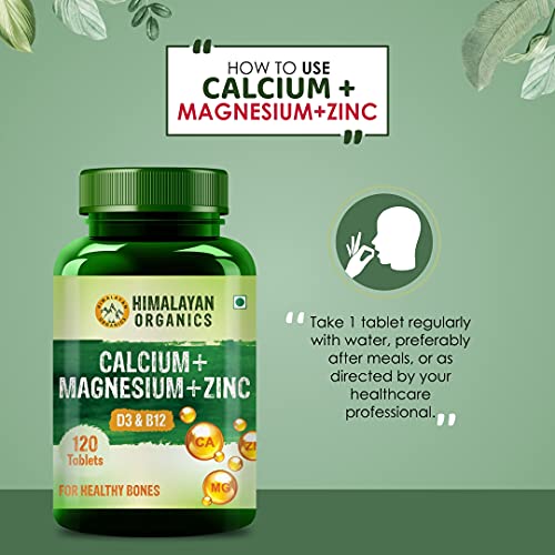Image of Vlado's Himalayan Organics Calcium+Magnesium+Zinc D3 & B12 120 Tablet (120 No) x 2