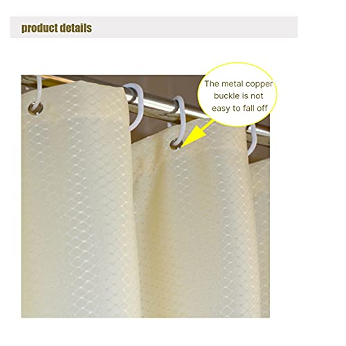 KELINFONG Shower Curtains, 72x72 Inches Waterproof Textured Heavy Duty Washable Fabric Shower Curtain,Hotel Spa Quality Soft Cloth Luxury Chic Long Shower Curtain for Bathtub Farmhouse Bathroom Home - image 7