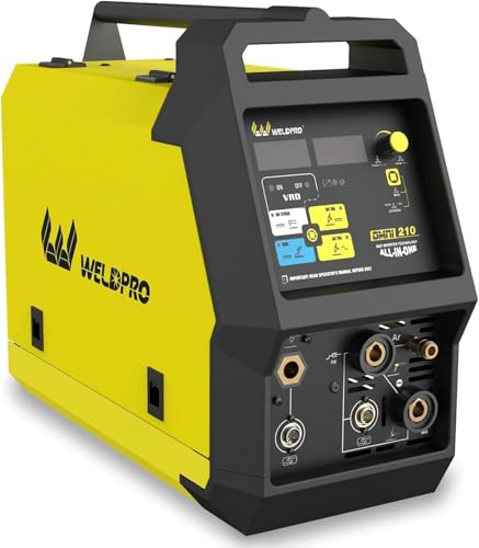 Image of Weldpro MIG Welder 200A with Pulse, Aluminum MIG Welder 110V/220V with MIG/Flux Core/Stick/Spool Gun/AC/DC TIG 6 in 1 MultiProcess Welding Machine with Foot Pedal Omni 210