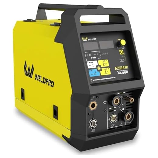 Weldpro MIG Welder 200A with Pulse, Aluminum MIG Welder 110V/220V with MIG/Flux Core/Stick/Spool Gun/AC/DC TIG 6 in 1 MultiProcess Welding Machine with Foot Pedal Omni 210