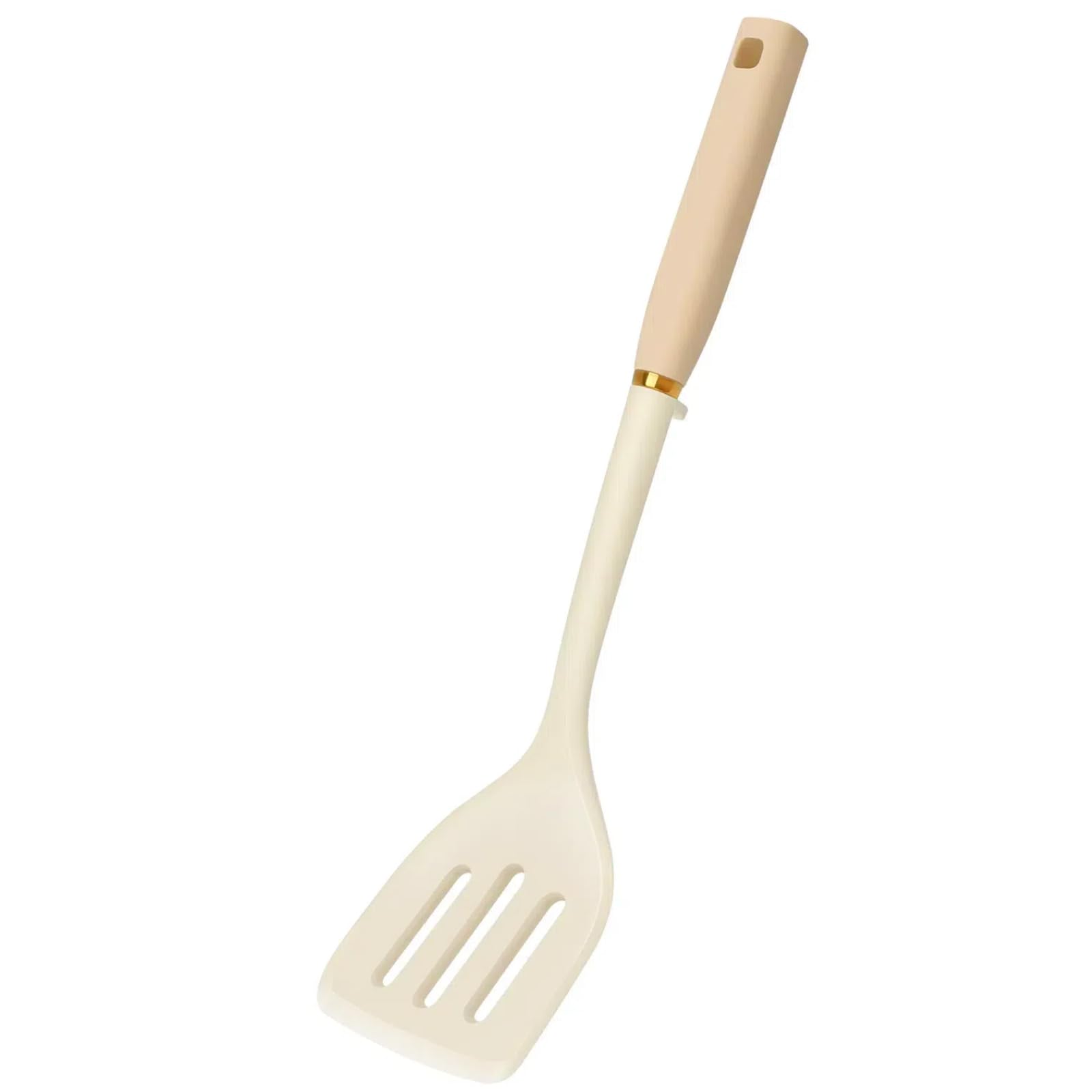 Armrous - Espátula de silicona ranurada de 14 pulgadas, espátula antiadherente de mango largo para cocinar, espátula grande de goma resistente al calor, utensilios de cocina ideales para peces,