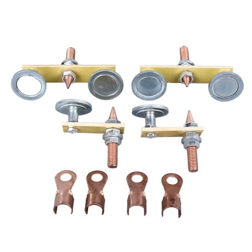 4PCS Magnetic Welding Ground Clamps with Strong Hold for Metal Fabrication Mechanical Repair and Welding Jobs