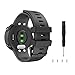 MoKo Band Compatible with Garmin Forerunner 45/Forerunner 45S/Swim 2, Soft Silicone Adjustable Replacement Strap, Black