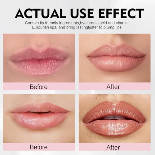 Peel Off Lip Stain 3 Colores,Perfilador Labios Despegable de Larga Duración, Delineador Labios Impermeable,Lip Tint Mate, inte Labial Natural para Uso Diario (Marrón Claro, Marrón Oscuro, Rojo Vino) - imagen 5