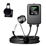 EV Car Charger 7KW 32A Type 2 Electric Vehicle Charging Stations Home Car Smart EV Wall Charging Charger with 5M Cable (Color Screen)