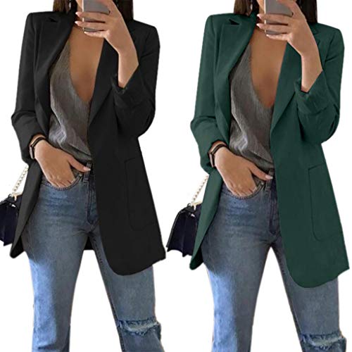 Blazer feminino MEIYIN, 15 cores, plus size, slim, casual, blazer, jaqueta de negócios, casaco longo