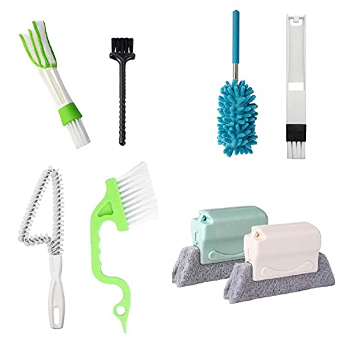 Anguria 8PCS Groove Strumenti di pulizia Finestra