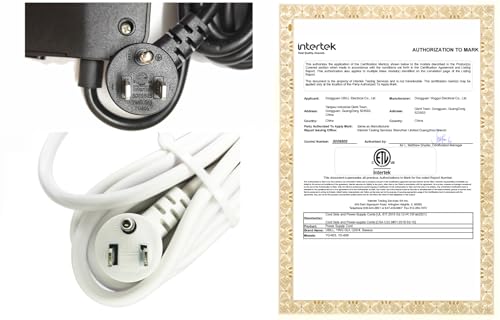 Regleta protectora contra sobretensiones con enchufe plano de 25 pies - 8 tomas y 3 puertos USB (A y C), regleta extensible montable en pared para oficina en casa - Negro - Certificación ETL miniatura 6