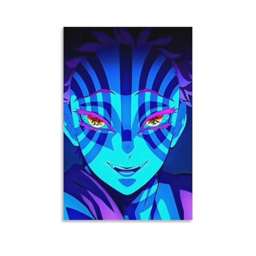 鬼滅の刃ポスター赤座 ホーム装飾 アートパネル プリント キャンバス 壁アート 現代壁掛け 絵画 版画 芸術作品 インテリア08x12inch(20x30cm)のサムネイル