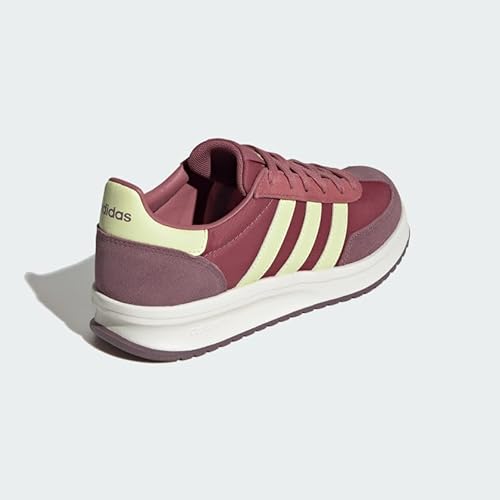 adidas Tênis feminino Run 72, Carmesim Preamado/Amarelo Gelo/Figo Sombra, 40