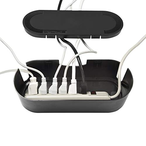 Caja y canalización para cables D-Line (pequeña): 39" de largo x 0.78" de ancho x 0.39" de alto - Negro miniatura 3