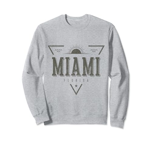 Camisa retro retro Miami Beach Souvenirs Miami Sudadera