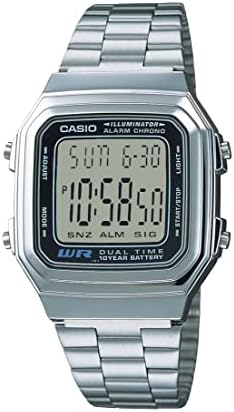 Casio Men's A178WA-1A Illuminator Stainless Steel Watch