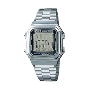 Casio Men’s A178WA-1A Illuminator Stainless Steel Watch