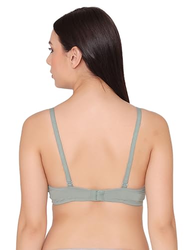 Image of Groversons Paris Beauty Women's Padded, Non-Wired, Multiway, T-Shirt Bra with lace (BR097)