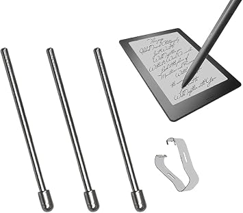 3 Pack Metal Pencil Nibs/Tips Replacement for BOOX Pen 2 Pro/Pen Plus/Pen2, No Wore Out Metal BOOX Stylus Pencil Nibs/Tips with 1 Tweezer