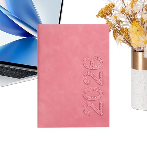Agenda 2026 día página y planificador mensual con tapa dura para el control de tareas en la oficina