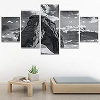 SIGNWIN 5 Panel Canvas Wall Art Expressive Landscape for Home Decorations Ready to Hang - 60