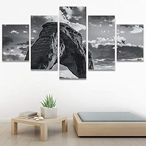 SIGNWIN 5 Panel Canvas Wall Art Expressive Landscape...