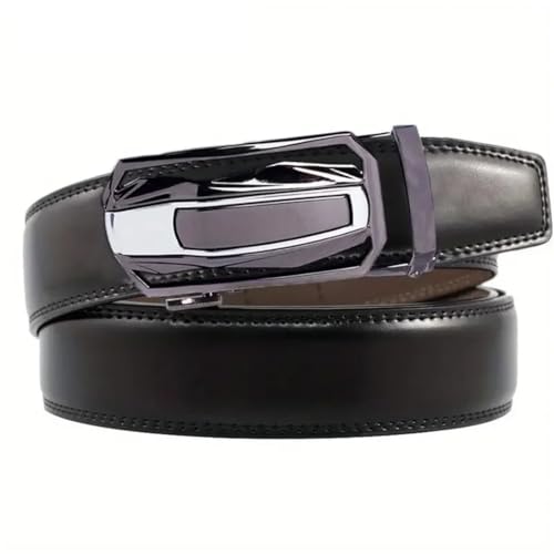 YTR6TW Men's Leather Belt Buckle Ratchet Belt Fashion Trendy Casual Belt3