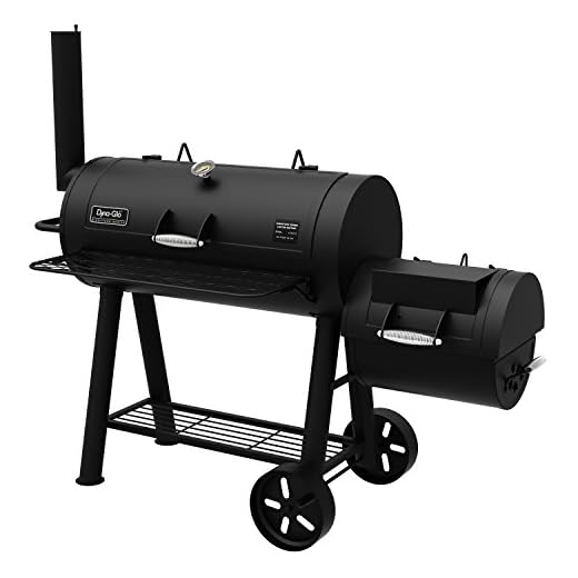 Dyna-Glo Signature Series DGSS962CBO-D Barrel Charcoal Grill & Side Firebox