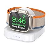 Supporto di ricarica per Apple Watch [certificato Apple MFi] Supporto portatile per caricabatterie per orologio con cavo di ricarica, dock di ricarica wireless magnetico compatibile con iWatch Series