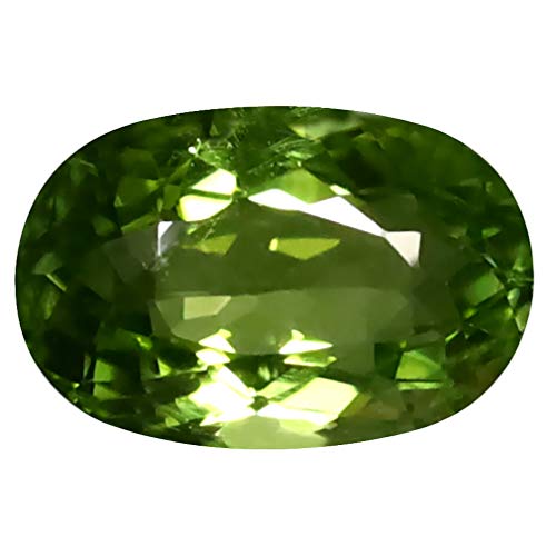 Tourmaline verte ovale 1,45 ct d'exception pour haute joaillerie