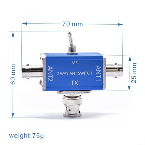 Controlador de señal de 2 vías e interruptor coaxial bidireccional BNC de alta aislamiento 2