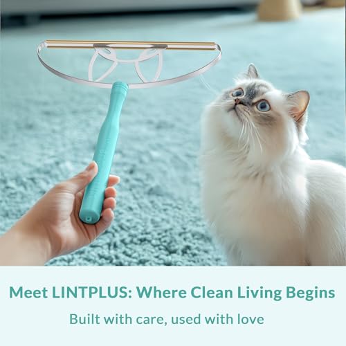 Image of Pet Hair Removal Tool Kit-Max and Pro-by LINTPLUS(Pet Hair Remover),Cat Hair Remover and Carpet Scraper-Easy Dog Hair Remover for Carpeted Stairs & Rugs-Gets Every Hair!