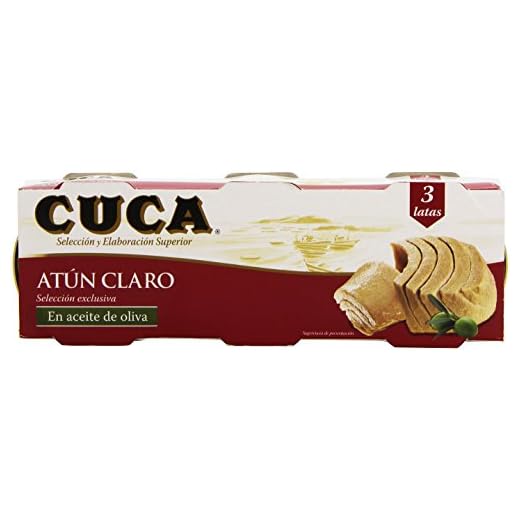 Cuca - Atún claro en aceite de oliva - 3 latas - [pack de 2]