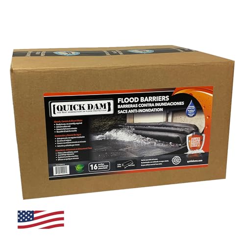 Quick Dam QD65-16 Flood Barrier, Black