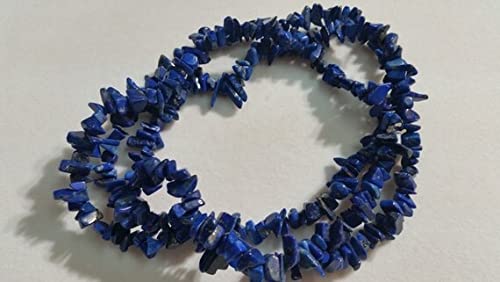 Collier en lapis-lazuli véritable LKBEADS de 80 cm pour création de bijoux raffinés