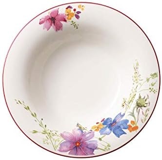 Villeroy & Boch Mariefleur Basic Breakfast Plate, 21 cm, Premium Porcelain, White/Multicoloured