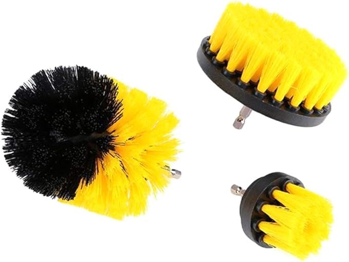 Generic 3個セット 電動ドリル ブラシ 電動掃除用ブラシ 六角軸電動ドリルに適応 風呂 台所 浴室 トイレ 窓枠 車の掃除に活躍