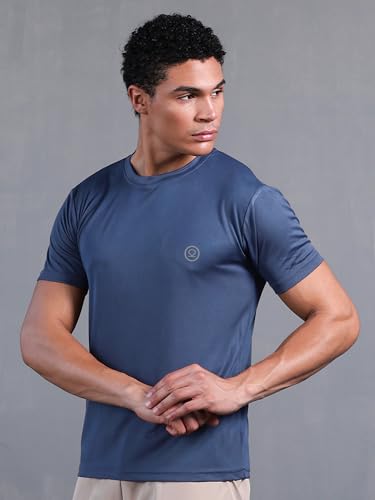 Image of CHKOKKO Gym T Shirts for Men Workout Activewear Solid Quick Dry Sports Tshirt for man Breathable Lightweight Half Sleeve Regular Fit Round Neck Running Boys T Shirt