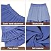 Skorts for Women Dressy Casual Flowy Shorts Boho Ruffle Tiered Skirts High Waist Mini Tennis Golf Skirt Denim Blue Medium