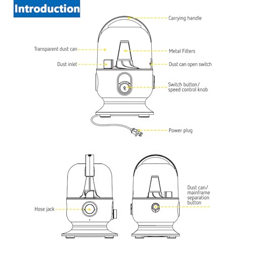 Aspirateur de toilettage haute puissance 5 en 1 avec bac 2 L - 4