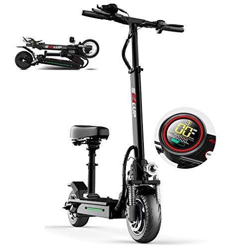 AMINSHAP Mini Scooter Eléctrico Q5, Batería De Iones De Litio De 48V 500W, Diseño Fácil Plegar Y Transportar, Scooter Eléctrico para Adultos Ultraligero, Rango Crucero 50~60KM Scooter Motorizado