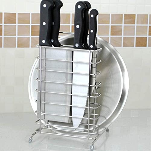 Soporte para cuchillos cocina estante multifuncional y organizador de encimera 4
