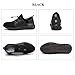 Men's Breathable Mesh Steel Toe Shoes,Lightweight Soft Sole Comfortable Safety Shoes Dock Warehouse Construction Industry Work Shoes,Casual Fashion Non-Slip Sneakers (Black,7)