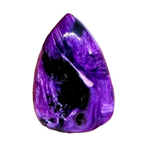 Pierre charoite naturelle en poire pour créer votre propre collier fait main DIY