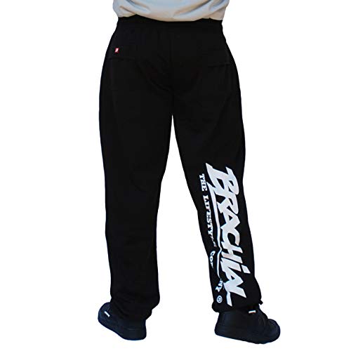 Foto von Brachial Herren Sporthose Lightweight Schwarz L - Trainingshose Jogginghose Sweatpants für Bodybuilding Freizeit Fitness