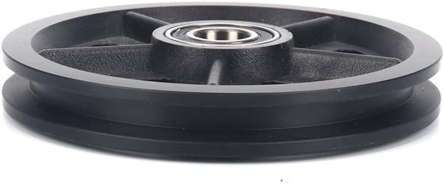 Zinc Alloy Barn Door Rollers 120mm Silent Nylon Pulley Wheels Sliding Wood Doors Heavy Duty Track Hardware Hanging Kit Black 2 Pack